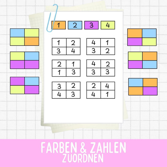 Farben & Zahlen zuordnen